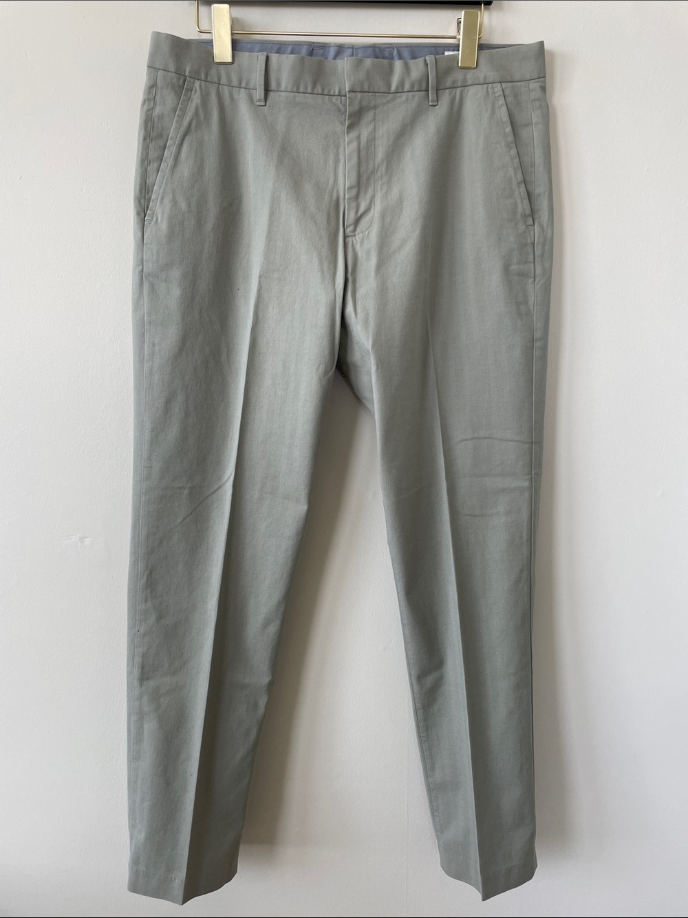 Bonobos Slim Chinos in Light Green/Gray